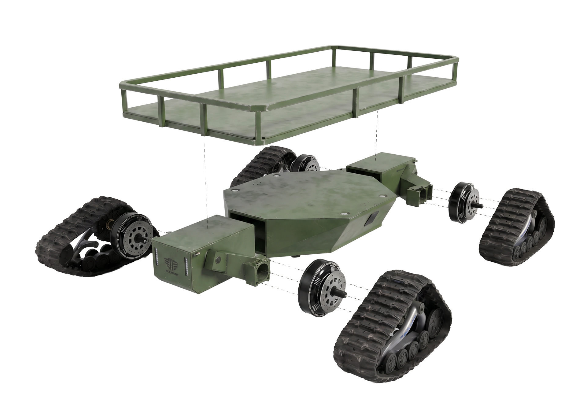 Military Drone Exploded View
